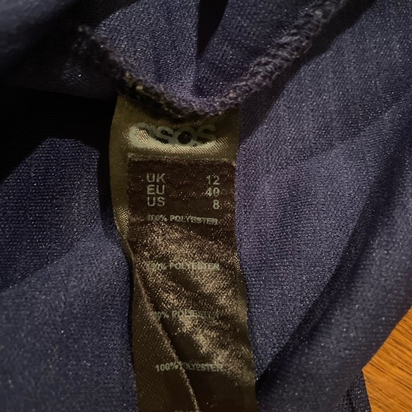 Asos Navy Dress Size 8 - Picture 5 of 7